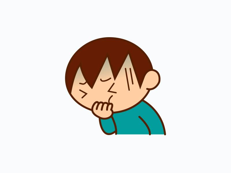 気持ち悪そうにしている子ども