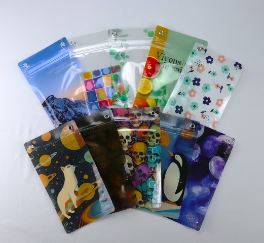 デジタル印刷の例 クリアサコッシュ