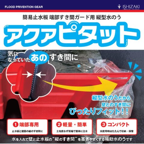 簡易止水板 すき間ガード 縦型水のう 浸水対策グッズ アクアピタット
